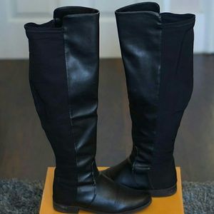 Over The Knee Black Boots